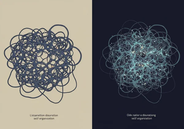 Abstract representation of scrambled internal wiring from CPTSD.