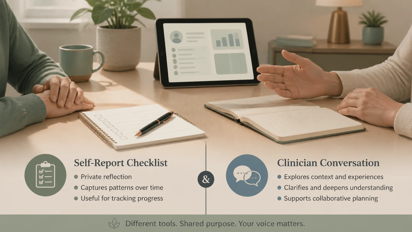 Checklist and clinical interview