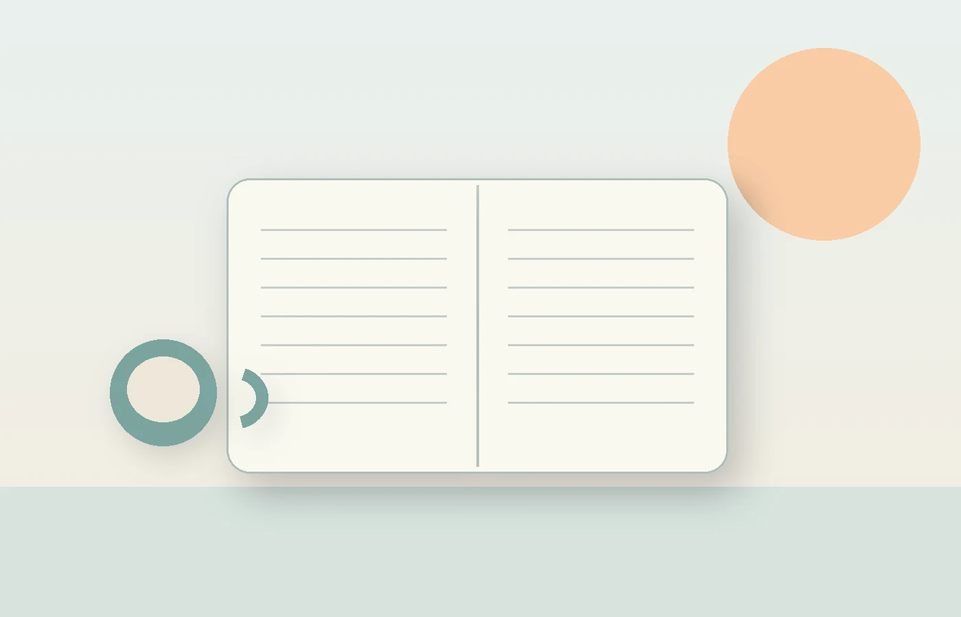 Calm reflection journal
